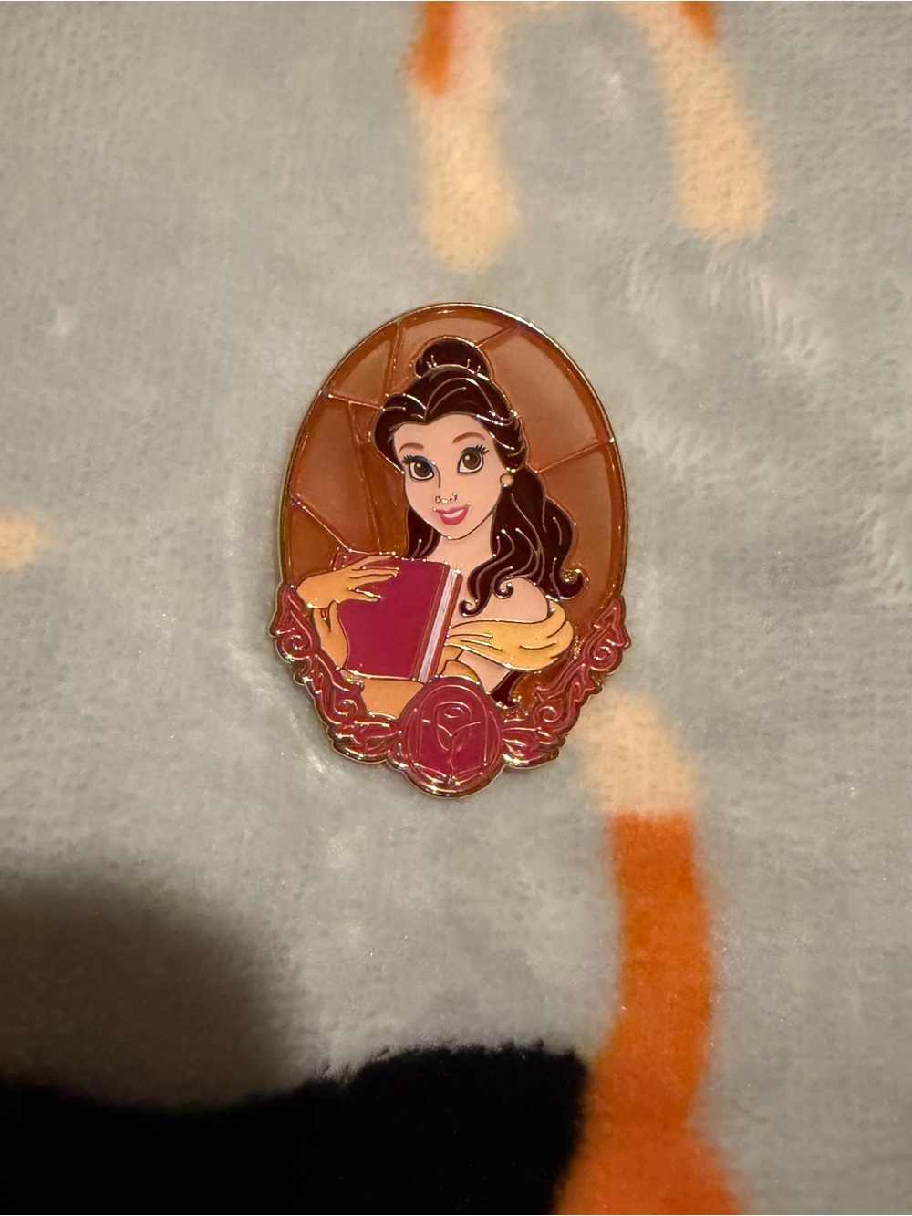 Loungefly Disney Princess Stained Glass Portrait Belle Pin